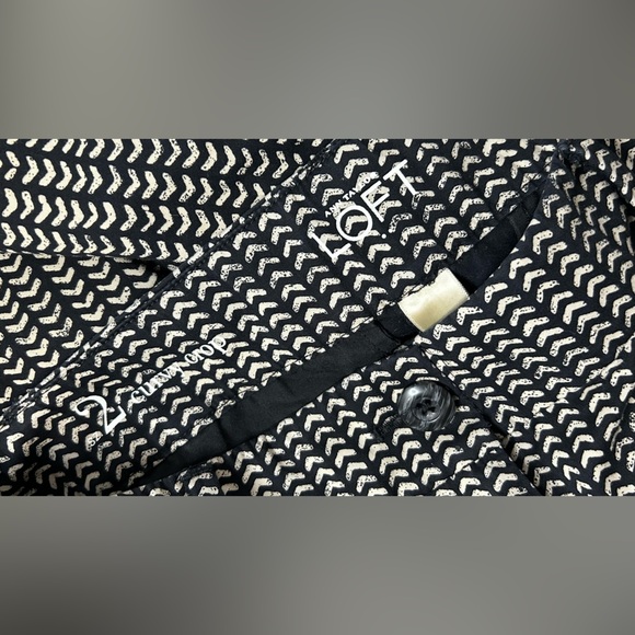 Ann Taylor LOFT Patterned Curvy Cropped Pants Size 2 - Picture 5 of 6